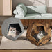 25.98'' Modern Pet Furniture Cat Carrier, Sofa Side Table, Planter MDF Multifunctional Furniture, Burmese Sumac - Sweatfully