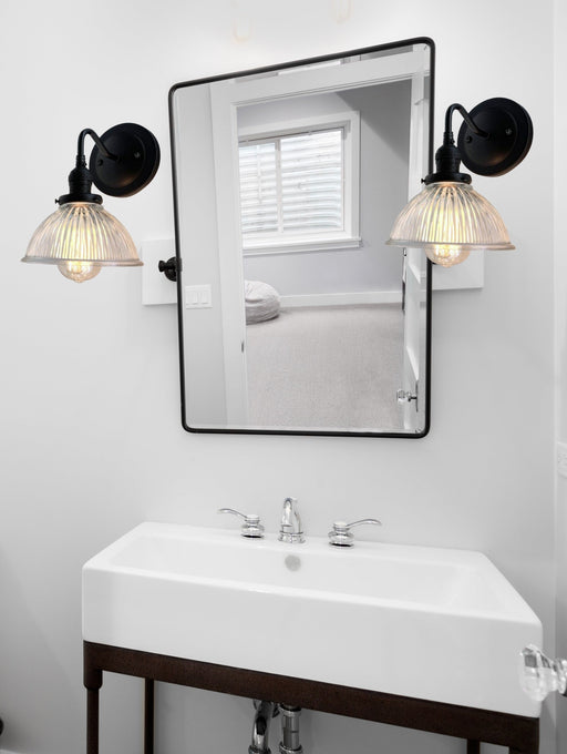 Glass Wall Sconce Light Fixture Factory Holophane Shade - Sweatfully