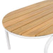 Outdoor Chaise Lounge Chairs Set of 3 with Acacia Side Table, Pool Lounge Chairs for Lawn, Deck, Beach - Sweatfully