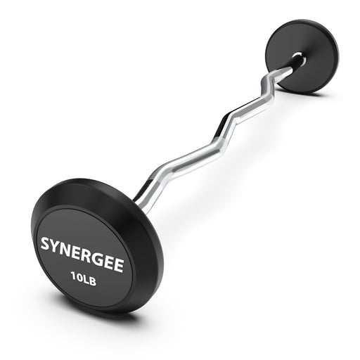 Synergee Fixed Easy Curl Barbell - Sweatfully