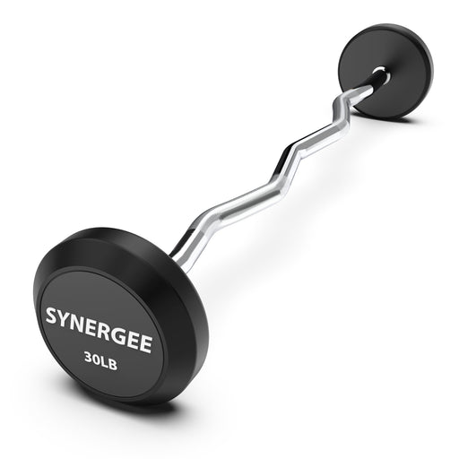 Synergee Fixed Easy Curl Barbell - Sweatfully