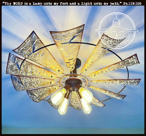 Windmill Light Fixture Farmhouse Ceiling Flush Mount - Sweatfully