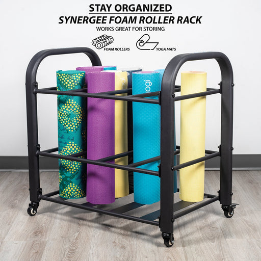 Synergee Yoga Mat Storage Roller Rack - Sweatfully