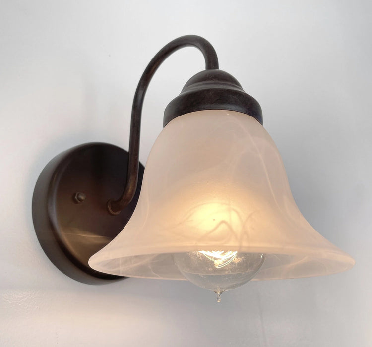 Frosted Milk Glass Wall Light - Sweatfully
