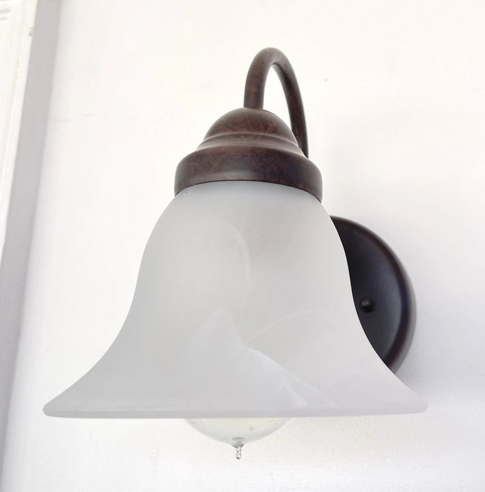 Frosted Milk Glass Wall Light - Sweatfully