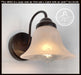 Frosted Milk Glass Wall Light - Sweatfully