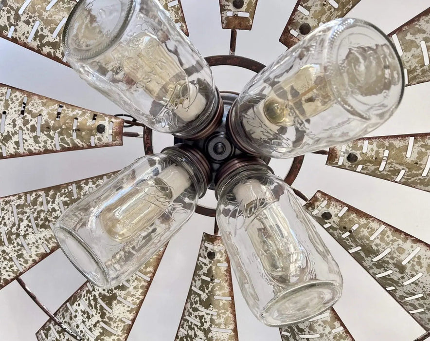 Windmill Chandelier Farmhouse Lighting Fixture - Sweatfully