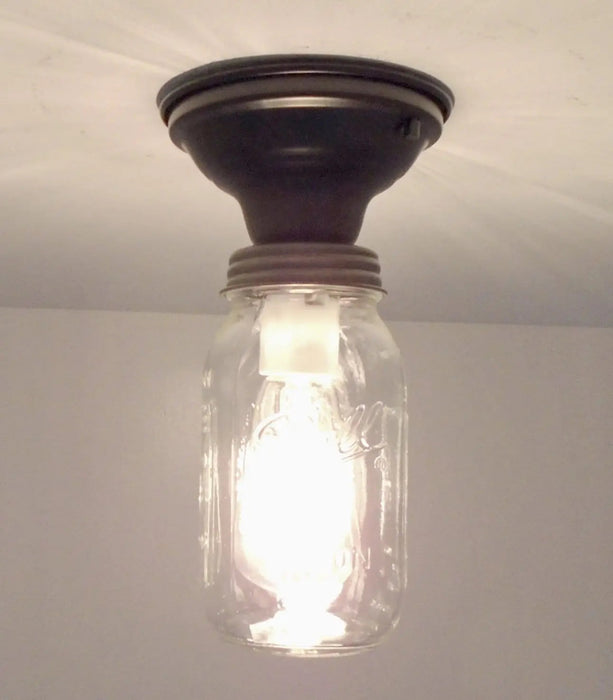 Mason Jar Ceiling LIGHT - Sweatfully