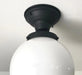 Modern Milk Glass GLOBE Ceiling Light - Sweatfully