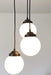 Milk Glass Chandelier Pendant Trio - Sweatfully
