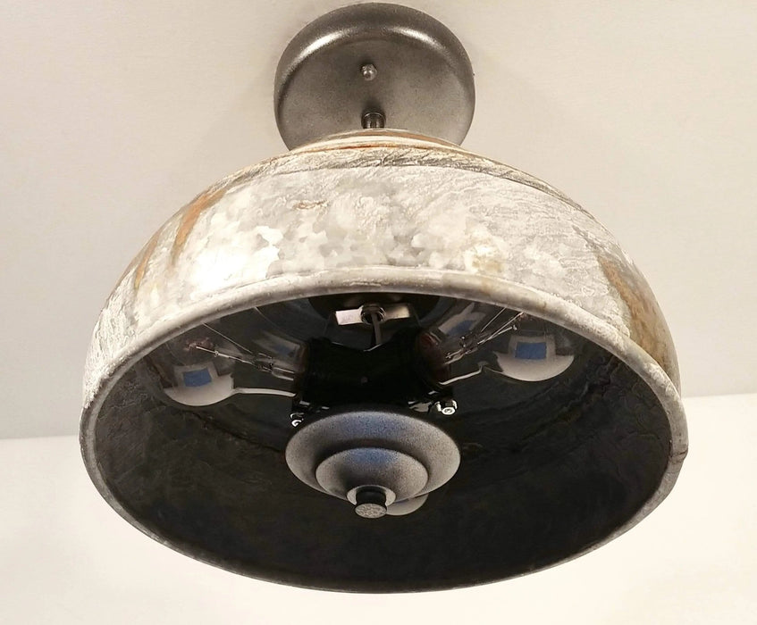 Rustic Bucket Chain Ceiling Light - Sweatfully