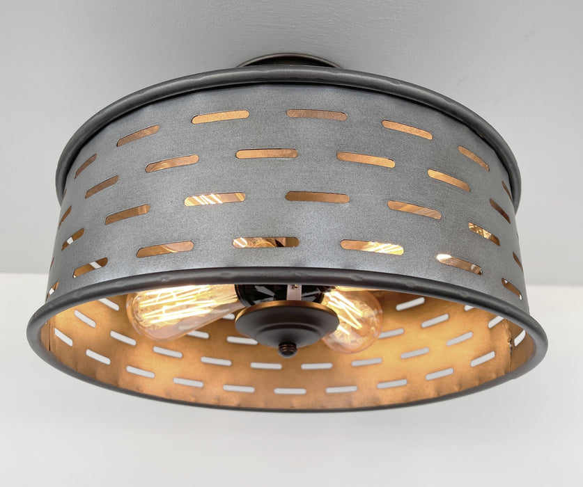 Farmhouse Ceiling Lights Galvanized Fixture - Sweatfully