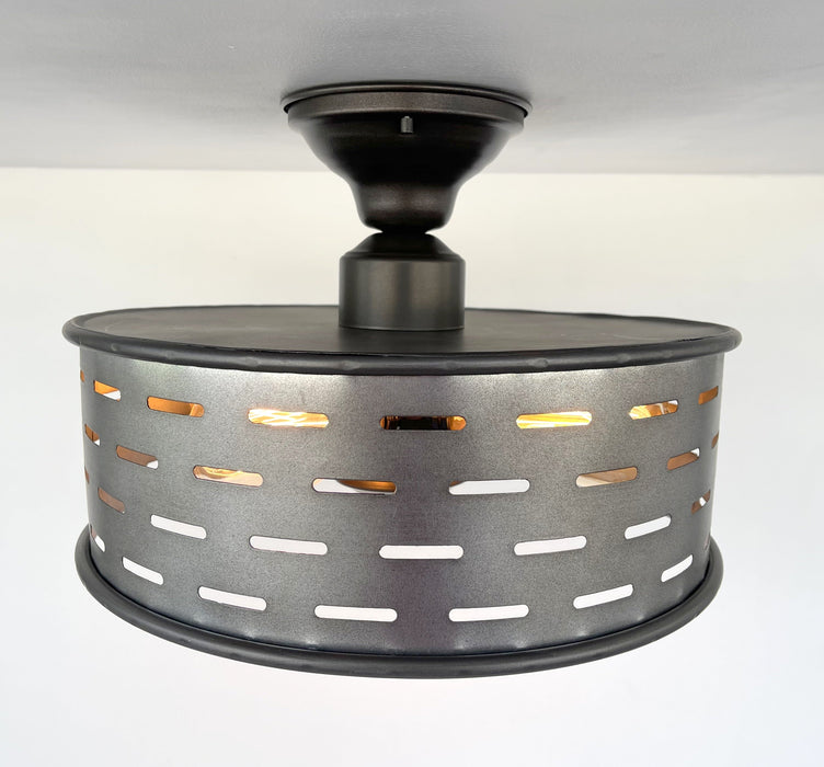 Farmhouse Ceiling Lights Galvanized Fixture - Sweatfully