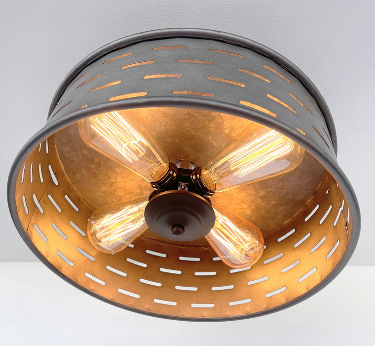 Farmhouse Ceiling Lights Galvanized Fixture - Sweatfully