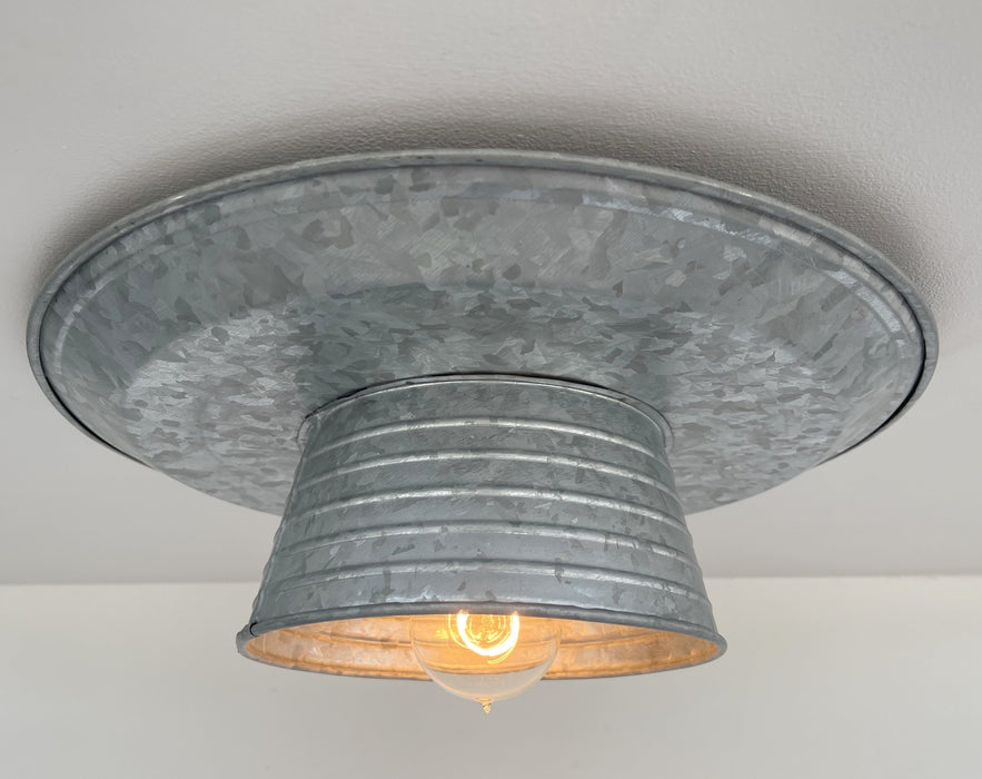 Farmhouse Round Flush Mount Ceiling Light - Sweatfully