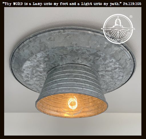 Farmhouse Round Flush Mount Ceiling Light - Sweatfully