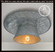 Farmhouse Round Flush Mount Ceiling Light - Sweatfully