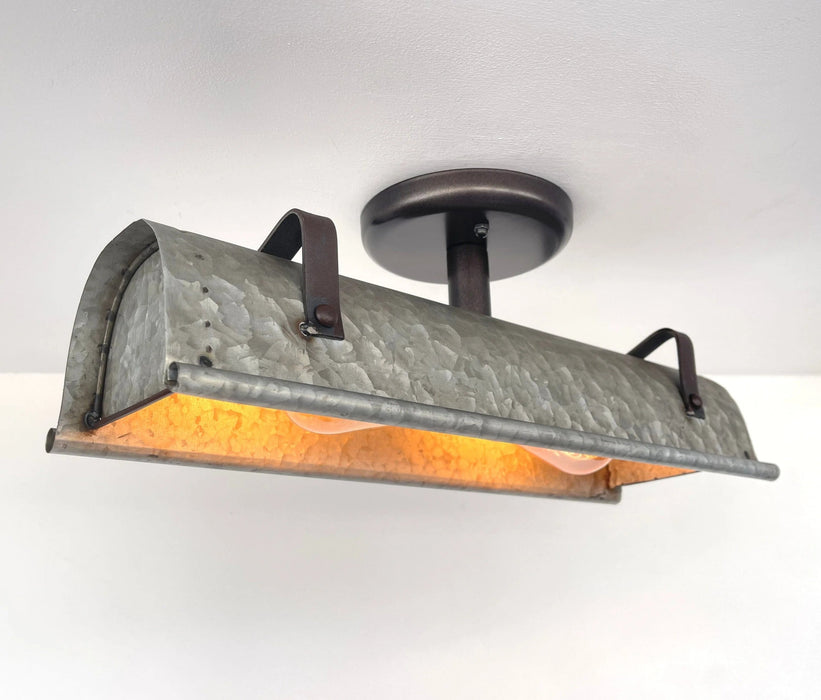 Galvanized Metal Ceiling Light - Sweatfully
