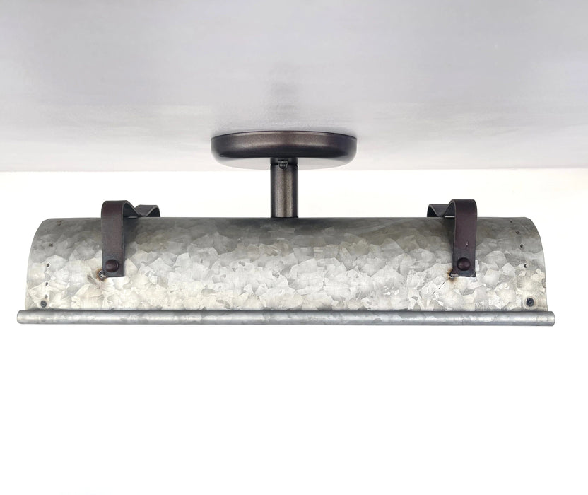 Galvanized Metal Ceiling Light - Sweatfully