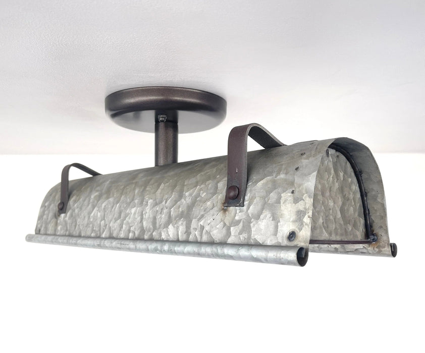 Galvanized Metal Ceiling Light - Sweatfully