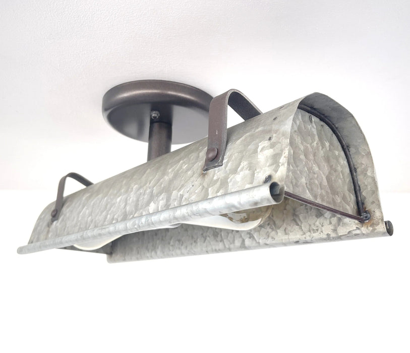 Galvanized Metal Ceiling Light - Sweatfully