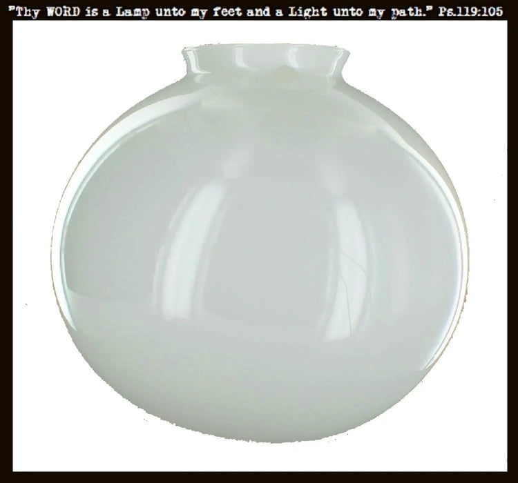 Milk Glass 10" Replacement Globe - Sweatfully