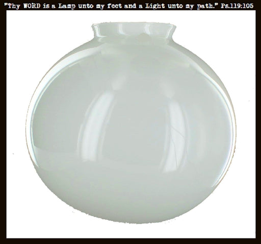 Milk Glass 8" Replacement Globe - Sweatfully