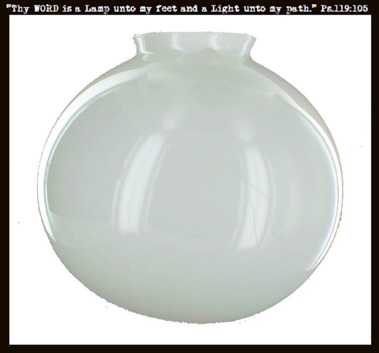 Milk Glass 8" Replacement Globe - Sweatfully