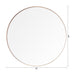 Golden Modern Round Framed Wall Mirror - Sweatfully