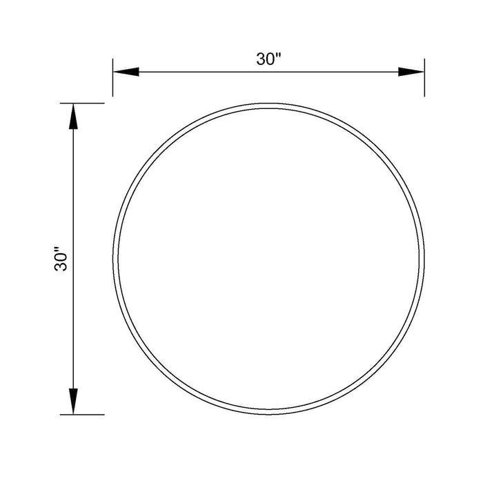 Golden Modern Round Framed Wall Mirror - Sweatfully
