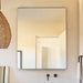 Golden Modern Square Framed Wall Mirror - Sweatfully