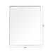 Golden Modern Square Framed Wall Mirror - Sweatfully