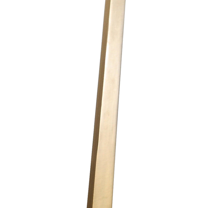 Golden Square Side Table with Marble Base - Sweatfully