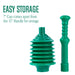 Bellows Accordion Toilet Plunger (Green) - Sweatfully