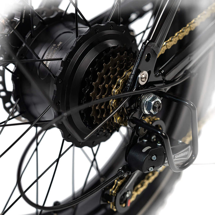 HappyRun G70 Long Distance Dual Battery Electric Fat Tire Cargo Bike, 1000W (SAK81369) - Sweatfully