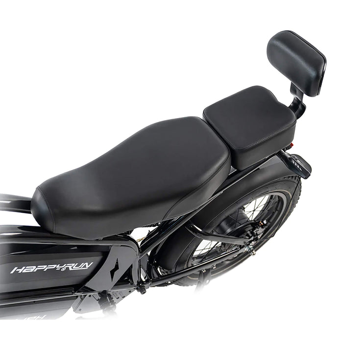 HappyRun G70 Long Distance Dual Battery Electric Fat Tire Cargo Bike, 1000W (SAK81369) - Sweatfully