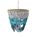Hatfield 4-Light Bohemia Style Wood Beaded Chandelier - Sweatfully