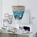 Hatfield 4-Light Bohemia Style Wood Beaded Chandelier - Sweatfully