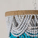 Hatfield 4-Light Bohemia Style Wood Beaded Chandelier - Sweatfully