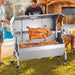 Heavy-Duty 52W Spit Roaster Rotisserie BBQ Grill For Pig, Lamb And Chicken (SAK59286) - Sweatfully