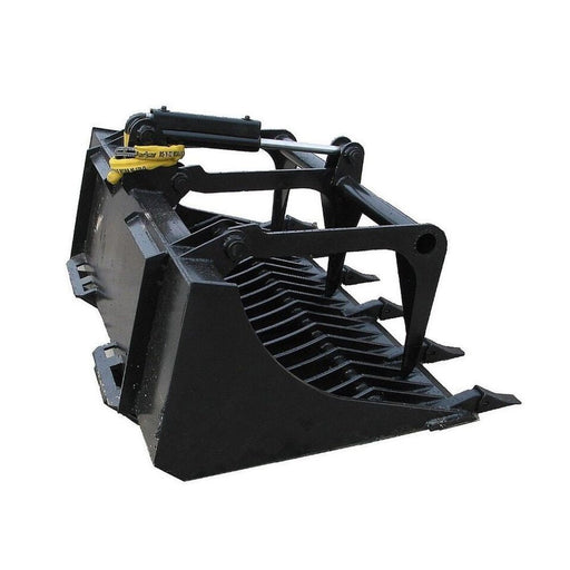 Heavy Duty 66 Inch Rock Grapple Bucket Tractor Attachment With Tongs (92517364) - Sweatfully