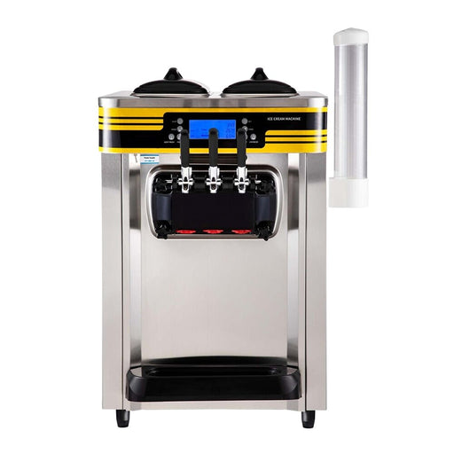 Heavy Duty Commercial 3 Flavor Countertop Soft Serve Ice Cream Maker Machine, 2350W (91803572) - Sweatfully