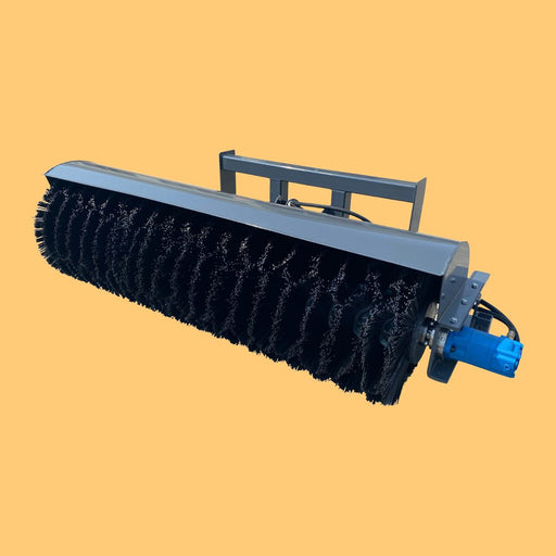 Heavy Duty Hydraulic Skid Steer Broom Sweeper Loader Attachment, 72" (SAK57418) - Sweatfully