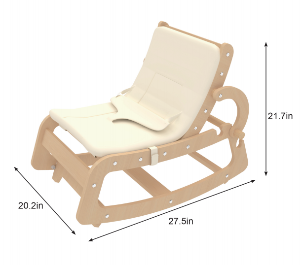 Avenlur Hemlock Wooden Baby Rocker – Soothing Infant Sleeper for Newborns - Sweatfully