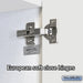 Salsbury 15" Wide Premier Wood Locker - Single Tier - 3 Wide - 6 Feet High - 21" Deep - Arctic White - Resettable Combination Locks - Sweatfully