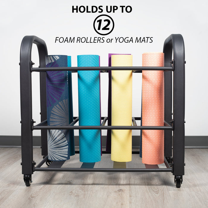 Synergee Yoga Mat Storage Roller Rack - Sweatfully