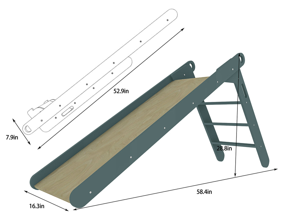 Holland- Wooden Folding Slide - Sweatfully