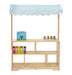 Holly Wooden Market Stand – Kids’ Pretend Play Shop & Display Shelf - Sweatfully