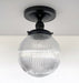 Modern Holophane Glass Ceiling Light - Sweatfully