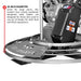 36" Honda Concrete Fast Pitch Power Trowel with 9HP Honda GX270 Finishing Blades Finishing Tool - Sweatfully